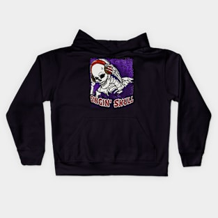 Singin skull Kids Hoodie